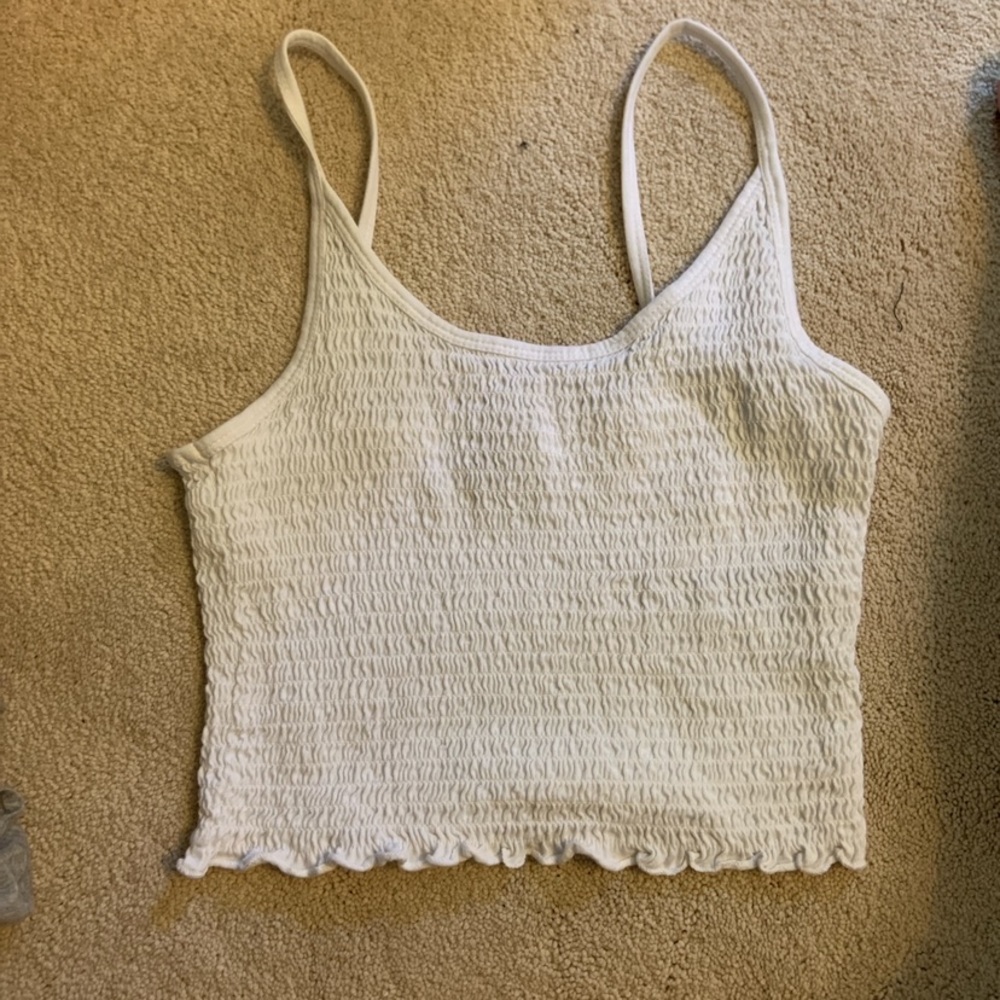 Hollister white tank top